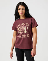 Damska Koszulka T-shirt Wrangler Graphic Tee Dahlia 112356427